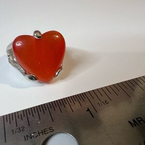 Heart-Shaped red Ring